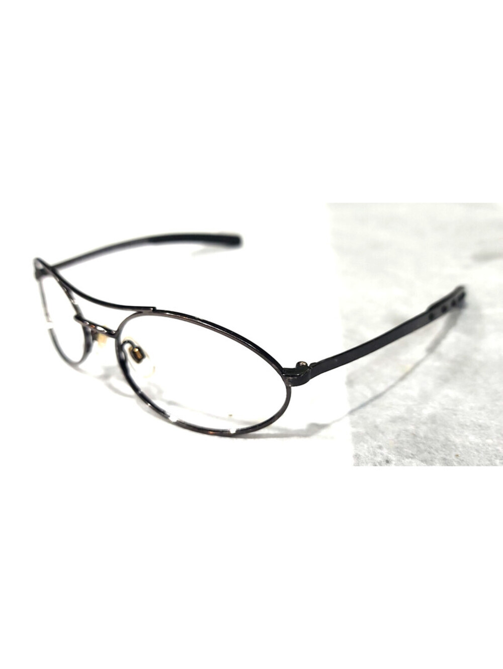 Harley Davidson HDS082 No Lenses Gunmetal Black Oval Sunglasses Frame 54-16 125